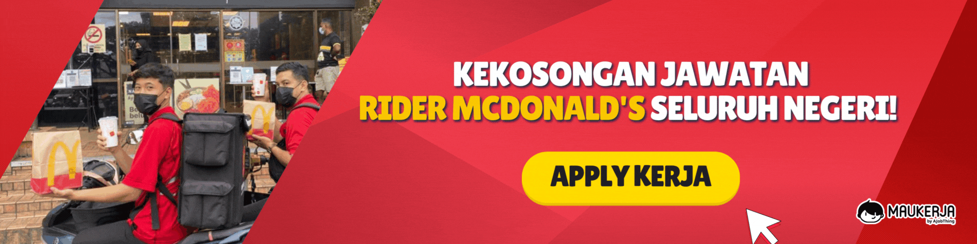 Kerja kosong rider Mcd